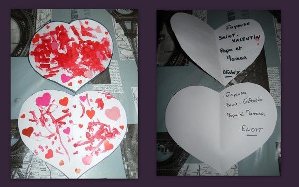 Carte coeur de Lenny et Eliott